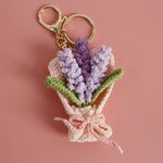 Load image into Gallery viewer, Intricate Crochet Bouquet Bag Charm Handmade N6G035