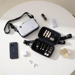 Load image into Gallery viewer, Portable Travel Jewelry Cosmetic Case Shoulder Bag S5P696