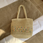 Load image into Gallery viewer, Large Capacity Straw Woven Beach Tote Shoulder Bag N6A087