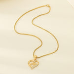 Load image into Gallery viewer, Mom Heart Cutout Pendant Necklace Women N6D519