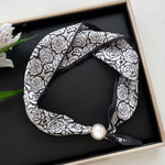 Load image into Gallery viewer, Women's Polyester Faux Silk Polka Dot Neck Scarf N6J147