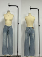 Load image into Gallery viewer, Relaxed Wide Leg Straight Fit Denim Jeans Women N6D162