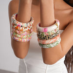 Load image into Gallery viewer, Womens Vintage Floral Resin Circle Bracelet N6K127