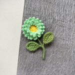 Load image into Gallery viewer, Womens Hand Crocheted Sunflower Brooch N6K310