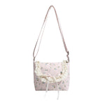 Load image into Gallery viewer, Floral Print Canvas Tote Underarm Silhouette S5P307