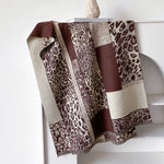 Load image into Gallery viewer, Leopard Faux Cashmere Scarf Women Warm Poly Cape M5A328
