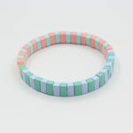 Load image into Gallery viewer, Macaron Elastic Bracelet Dual-Tone Enamel Alloy S5P043