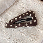 Load image into Gallery viewer, Womens Floral Teardrop Fabric Hair Clip N6K028