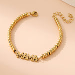 Load image into Gallery viewer, 4mm Bead 18K Gold Plated Bracelet Women N6D528