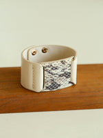 Load image into Gallery viewer, Snakeskin Color Block Wide Cuff Bracelet Women N6C003