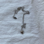 Load image into Gallery viewer, Hammered Heart Necklace Women Meteorite Enamel S5P888