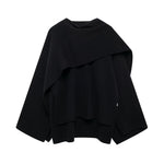 Load image into Gallery viewer, Asymmetrical Scarf Collar Short Coat Women N5A563