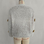 Load image into Gallery viewer, Gradient 3D Floral Knit Sweater Women Round Neck N5A856