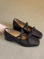 Load image into Gallery viewer, Ballet Mary Jane Flat Shoes Square Toe Women N6C146