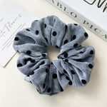 Load image into Gallery viewer, Velvet Polka Dot Scrunchy Women Retro Hair Tie S5P765