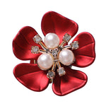 Load image into Gallery viewer, Pearl Gardenia Cuff Link Shirt Stud Detachable N6G076
