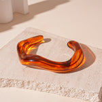 Load image into Gallery viewer, Freeform Marbled Bangle Acrylic Multi-Tone Circular S5P071