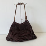 Load image into Gallery viewer, Handwoven Cotton Net Bag Beach Tote Large Capacity N6F146