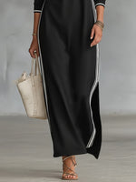 Load image into Gallery viewer, Button-Down Collar Full Skirt Sweatshirt Dress N6C204