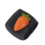 Load image into Gallery viewer, Top Grain Leather Carrot Coin Purse Mini Organizer N6G092