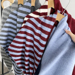 Load image into Gallery viewer, Triangle Wool Blend Shawl Cape Stripe Patchwork N6H308