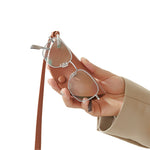 Load image into Gallery viewer, Top Grain Leather Neck Key Glasses Pouch Women S5P934