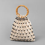 Load image into Gallery viewer, Handwoven Maple Bead Bamboo Hdl Woven Bag Women S5P965