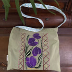 Load image into Gallery viewer, Floral Tulip Embroidery Canvas Bucket Bag S5P803