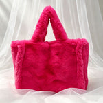 Load image into Gallery viewer, Women's Plush Large Tote Handbag N6J176