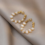 Load image into Gallery viewer, Freshwater Pearl Stud Earrings Copper Post N6H164