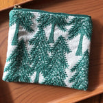 Load image into Gallery viewer, Handmade Embroidered Cotton Linen Square Pouch N6B109