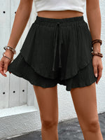 Load image into Gallery viewer, Double Layer High Waist Drawstring Shorts N6F216