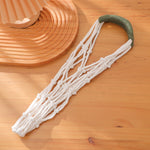 Load image into Gallery viewer, Handmade Cotton Linen Water Bottle Mesh Bag N6G086