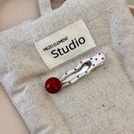 Load image into Gallery viewer, Red Polka Dot Pearl Duckbill Clip Women Sweet S5P903