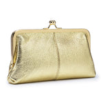 Load image into Gallery viewer, Genuine Leather Long Clutch with Snap Closure N6B198