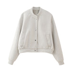 Load image into Gallery viewer, Soft Relaxed Pilot Jacket Women N5A573