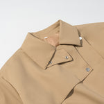 Load image into Gallery viewer, Autumn Trench Coat Women Khaki Loose Fit Mid Length N5A677