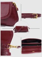 Load image into Gallery viewer, Burgundy Large Capacity Baguette Bag Commute Women N6C029