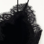 Load image into Gallery viewer, Lace Velvet Slip Dress Women Elegant V Neck N5A719