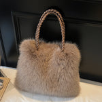 Load image into Gallery viewer, Plush Commuter Tote Bag Women Large Capacity Shoulder S5P724