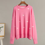 Load image into Gallery viewer, Love Print Knit Sweater Women Multiple Colors N5A533