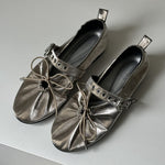 Load image into Gallery viewer, Ruffle Bow Mary Jane Shoes Round Toe Chunky Heel N6G245