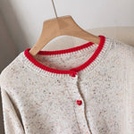 Load image into Gallery viewer, Gray Color Block Cardigan Women Casual Elegant Knit N5A805