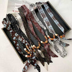 Load image into Gallery viewer, Retro Paisley Beaded Scarf Choker Necklace Women N6D006