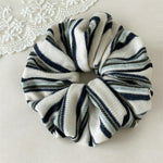 Load image into Gallery viewer, Striped Knit Scrunchy Women Lazy Day Relaxed Hair Tie S5P784