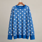 Load image into Gallery viewer, Sailboat Print Knit Sweater Women Multiple Colors N5A539