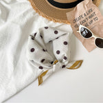 Load image into Gallery viewer, Cotton Polka Dot Square Scarf Women 55cm Fresh N6H119