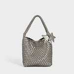 Load image into Gallery viewer, Hand Woven Tote Bag PU Synthetic Leather Dual Size S5P369