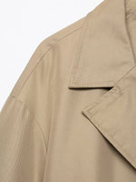 Load image into Gallery viewer, Loose Double-Breasted Cuffed Sleeve Trench Coat Women N6G163
