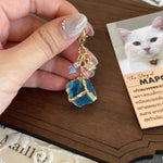 Load image into Gallery viewer, Ice Cube Pendant Keychain for Women N6D043